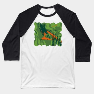 Abstract design - wild colors and shapes Baseball T-Shirt